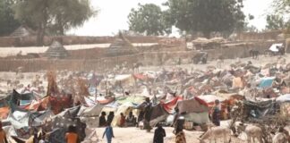 Photo of a refugee camp