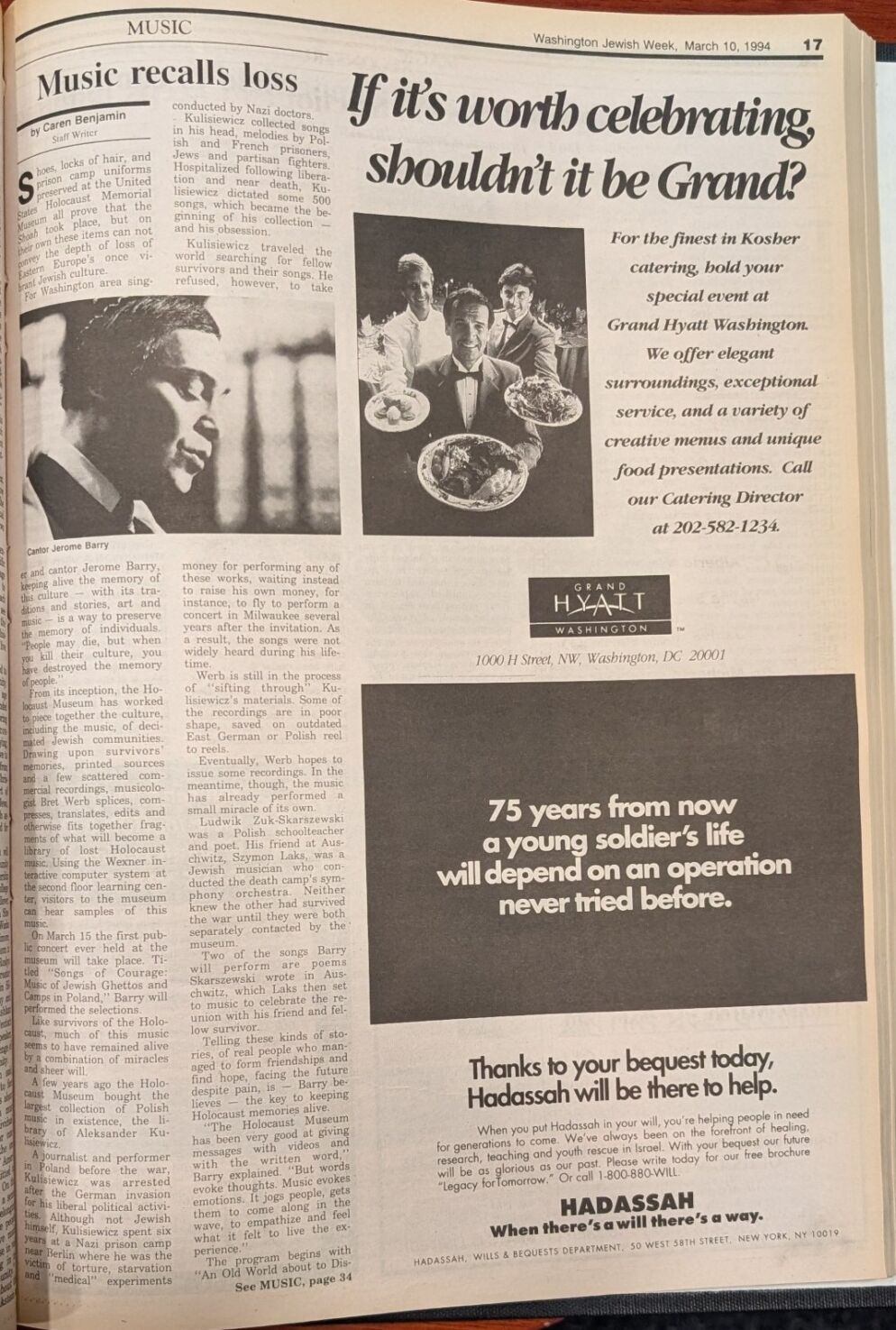 Remember When: ‘Music Recalls Loss’