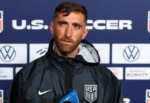 Meet Matt Turner, the Only Jewish Player on Team USA in the World Cup Goalkeeper Matt Turner of the United States talks to the media ahead of the 2026 World Cup at the Great Park Sports Complex on June 9 in Irvine, California.