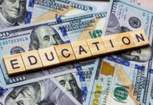 Editorial: A Chance Maryland Should Not Miss Scrabble tiles that say "education" sitting on top of money