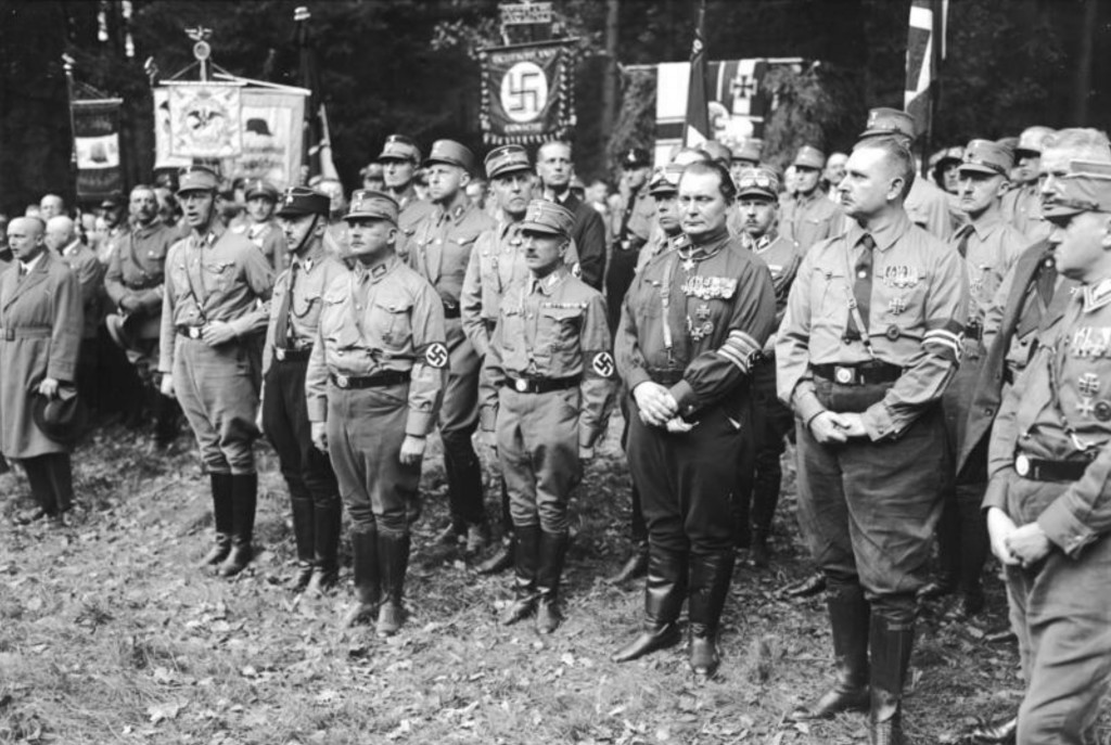 Nazis and their allies in 1931 or ’32: Seventy years later, accused war criminals are receiving U.S. Social Security payments.  Photo provided by Wikimedia Commons – German Federal Archive  