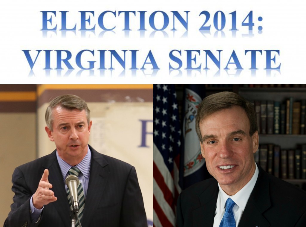 U.S. Senate candidate Ed Gillespie (left) of Virginia. Photo Courtesy: Phil Tram Sen. Mark Warner (D-VA) (right) Photo Courtesy: United States Senate  