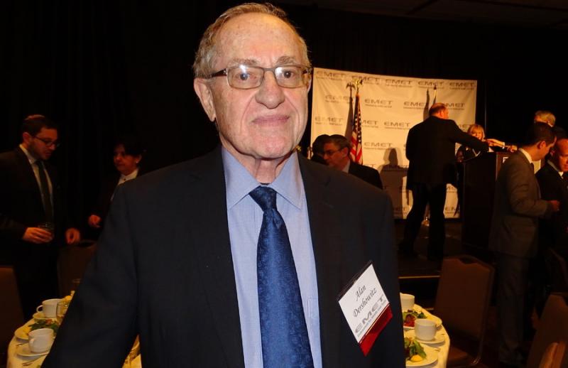 Alan Dershowitz said that by his calculation, Israel should be 196th in line for a boycott. Photo by Jared Feldschreiber 