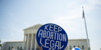 Keep abortion legal sign at Supreme Court