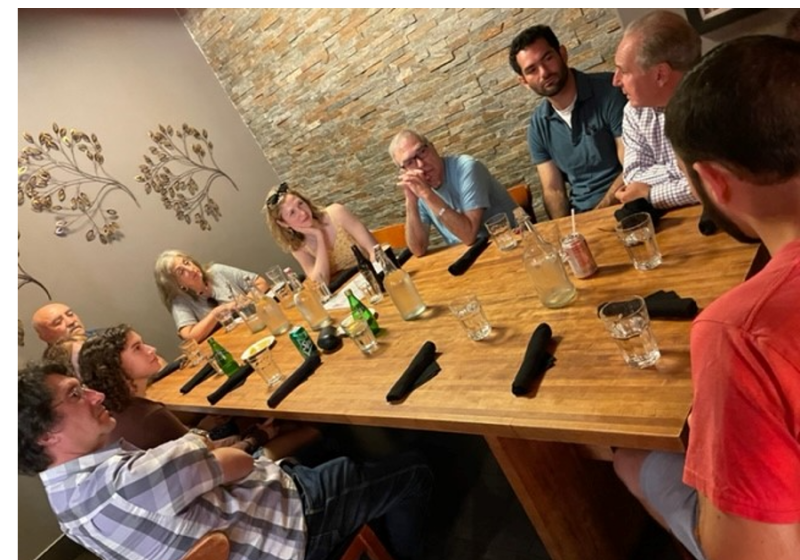Members of the Allgenerations network attend a luncheon at CHARBAT, a kosher restaurant in Washington, D.C. (Photo courtesy of Serena Woolrich)