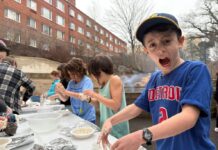 Milton Fourth Graders Made Matzah for Passover