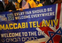 Israel’s Path to a World Cup Berth Would Be Easier Through Asia. Here’s Why It’s Sticking With Europe. A banner is held by pro-Israel fans outside Villa Park, home of the U.K. team Aston Villa, before its UEFA Europa League match against Israel, Nov. 6, 2025.